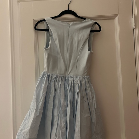 Light Blue Sleeveless Party Dress - Picture 3 of 7